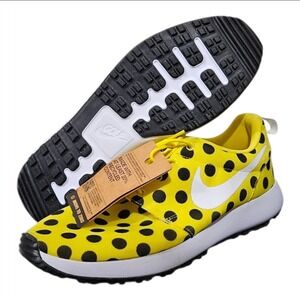 Nike Roshe G Next Nature Golf Shoes Mens Yellow Black Polka Dot DV1202-701 New